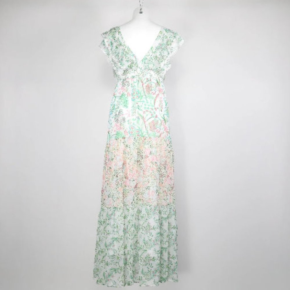 House of Harlow 1960 Floral Women's Maxi Dress small - Picture 3 of 4